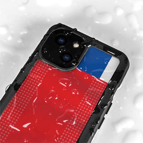 Iceland Soccer Flag iPhone 15 Plus Waterproof Case